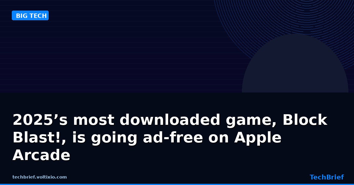 2025’s most downloaded game, Block Blast!, is going ad-free on Apple Arcade