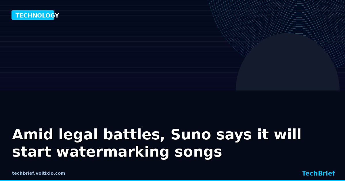 Amid legal battles, Suno says it will start watermarking songs