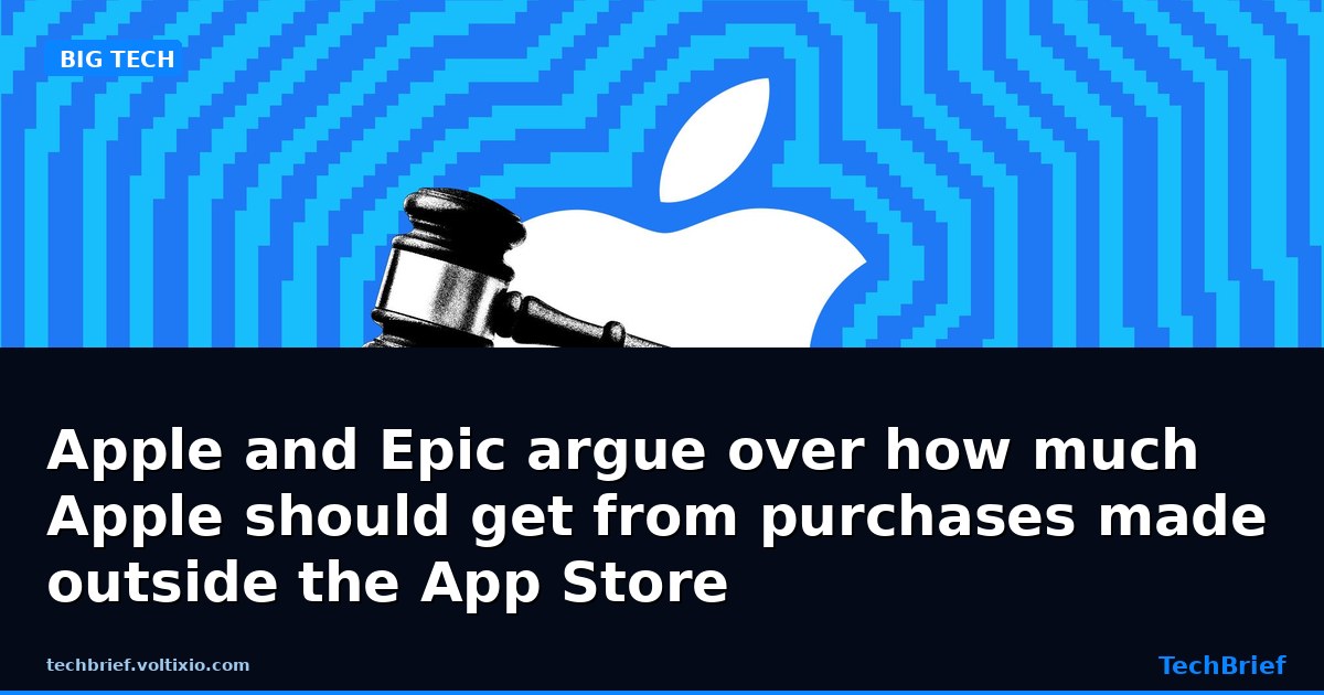 Apple and Epic argue over how much Apple should get from purchases made outside the App Store
