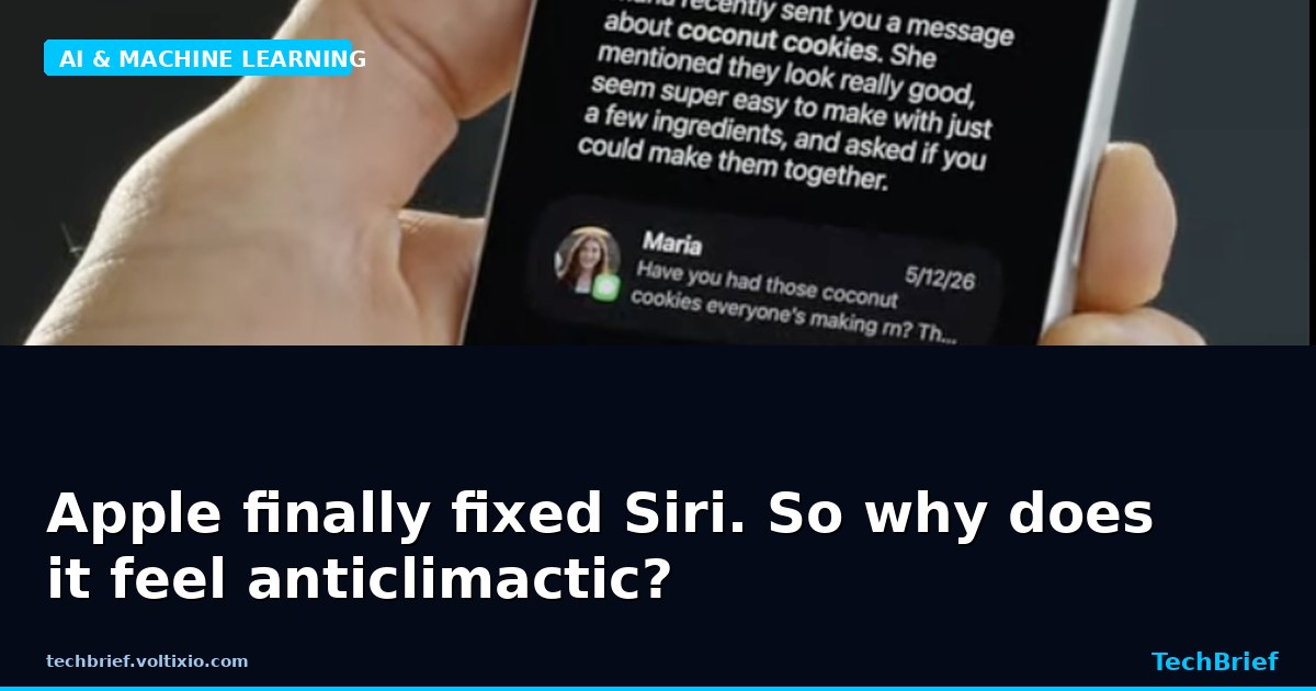 Apple finally fixed Siri. So why does it feel anticlimactic?