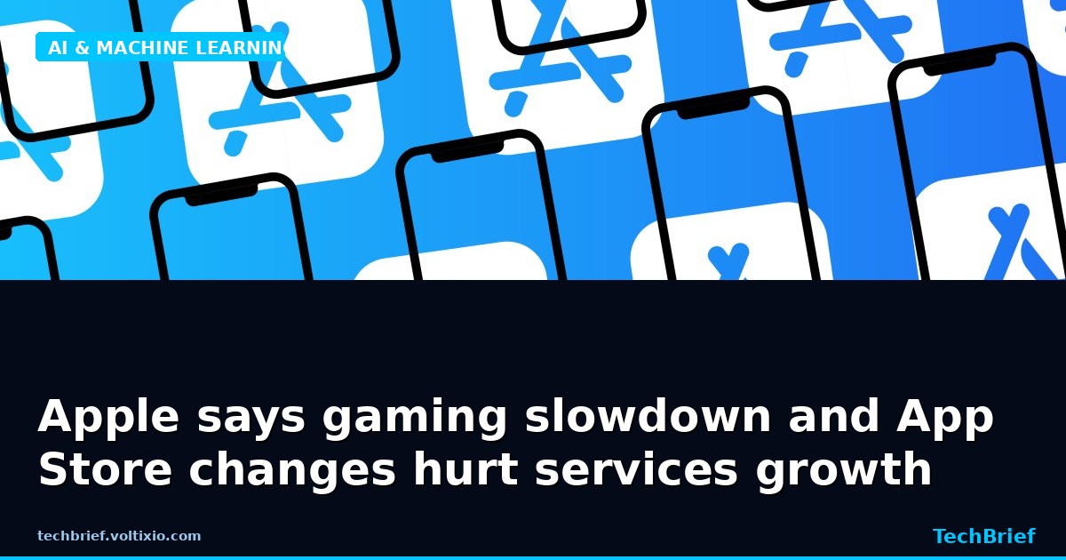 Apple says gaming slowdown and App Store changes hurt services growth