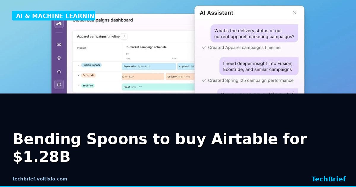 Bending Spoons to buy Airtable for $1.28B