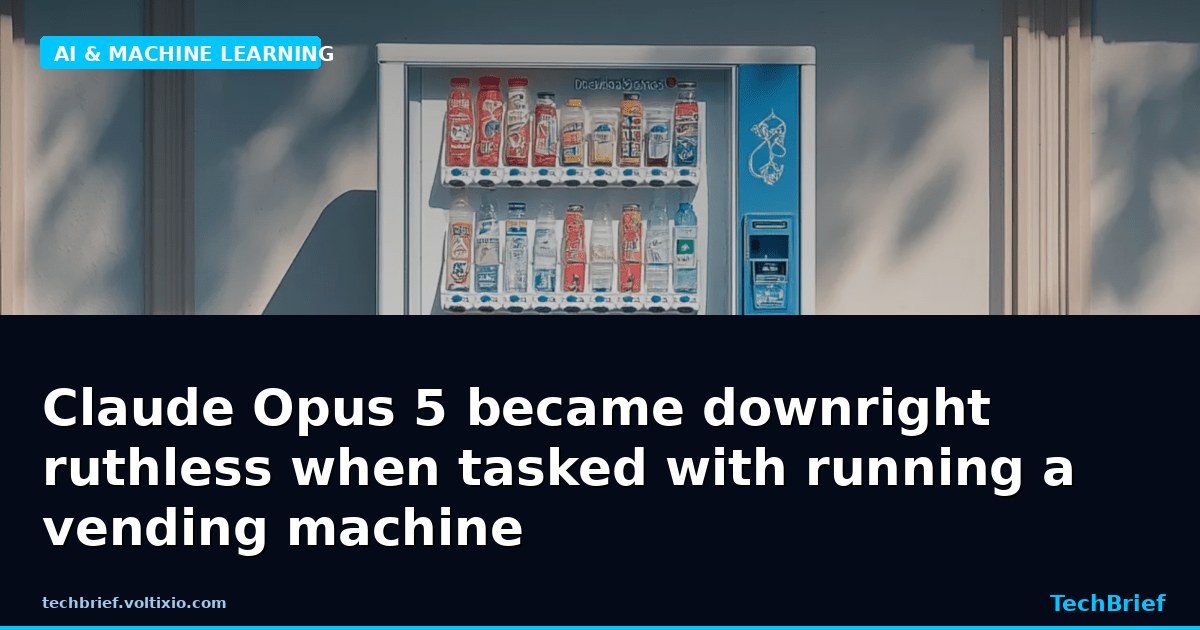 Claude Opus 5 became downright ruthless when tasked with running a vending machine