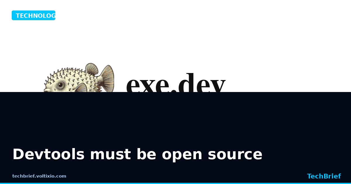 Devtools must be open source