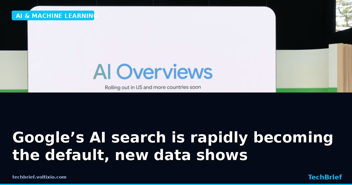 Google’s AI search is rapidly becoming the default, new data shows