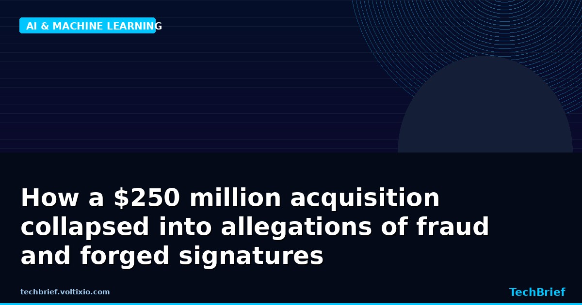 How a $250 million acquisition collapsed into allegations of fraud and forged signatures