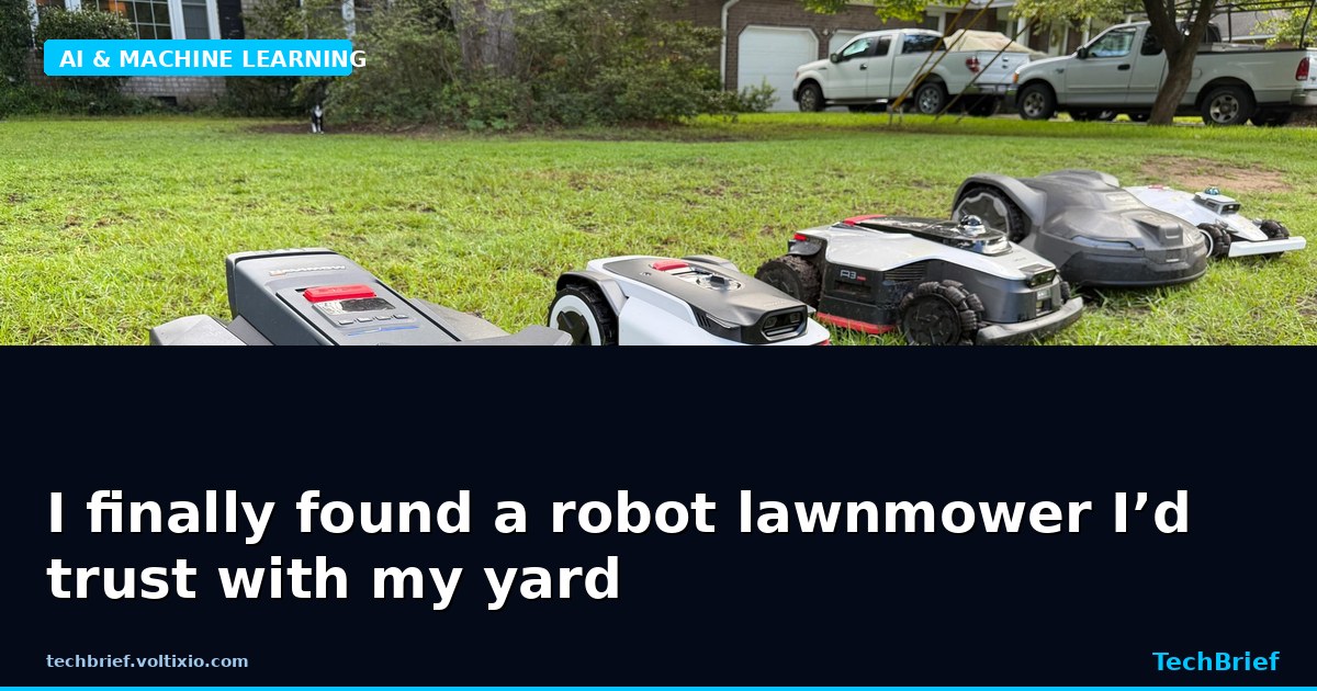 I finally found a robot lawnmower I’d trust with my yard