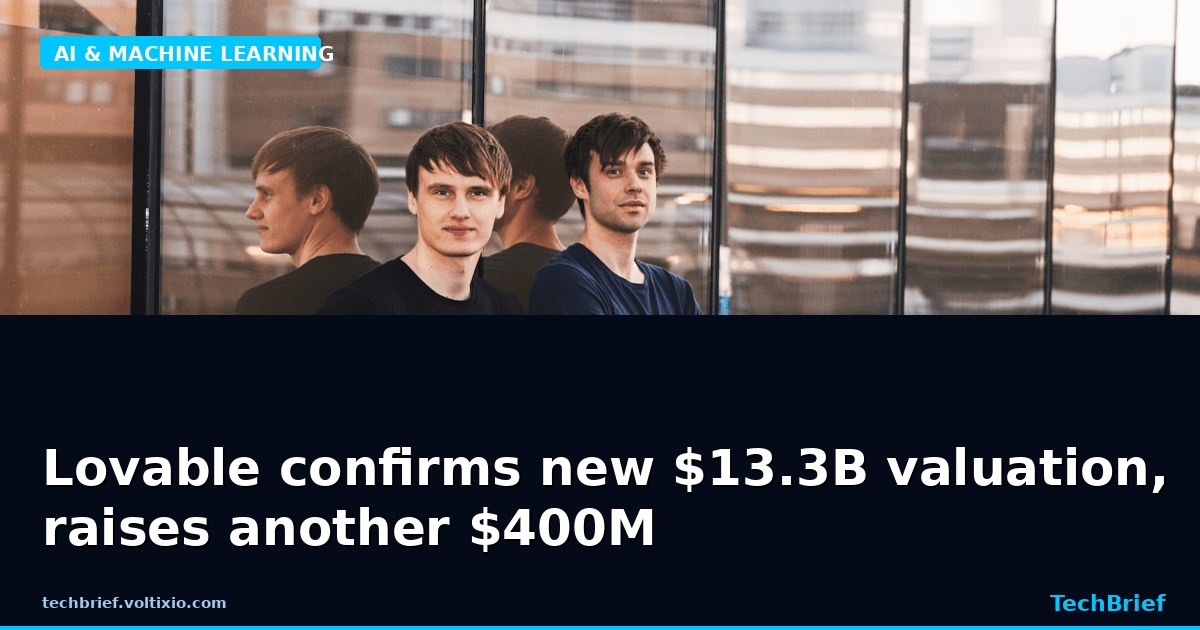 Lovable confirms new $13.3B valuation, raises another $400M