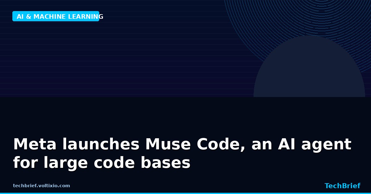 Meta launches Muse Code, an AI agent for large code bases