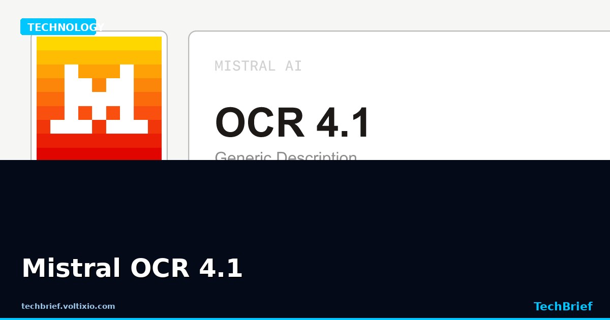 Mistral OCR 4.1