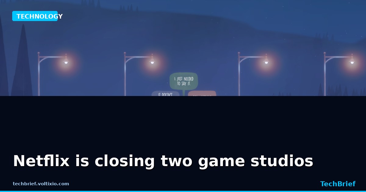 Netflix is closing two game studios