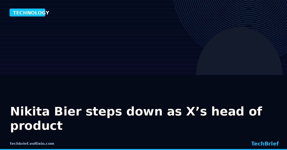 Nikita Bier steps down as X’s head of product