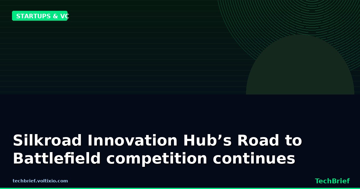 Silkroad Innovation Hub’s Road to Battlefield competition continues