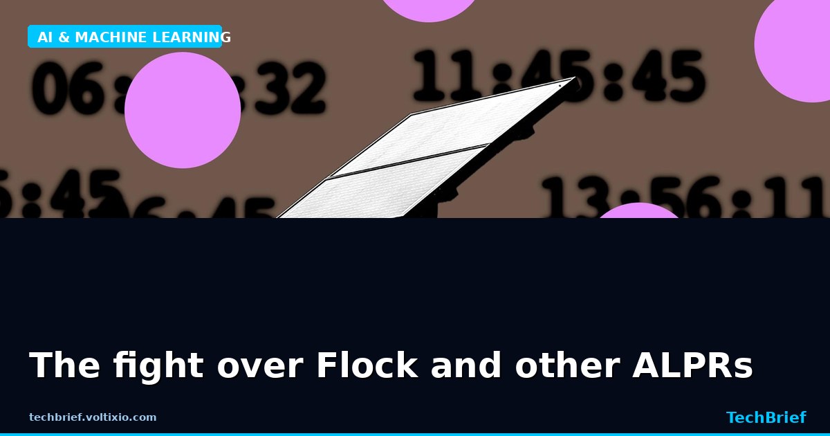 The fight over Flock and other ALPRs
