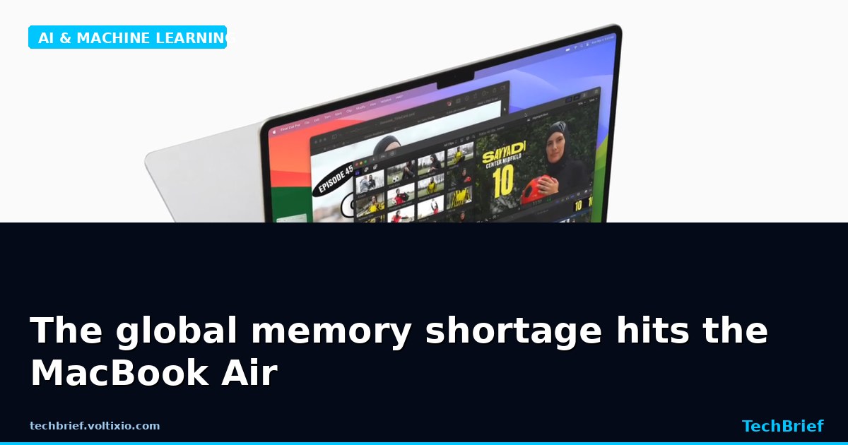 The global memory shortage hits the MacBook Air