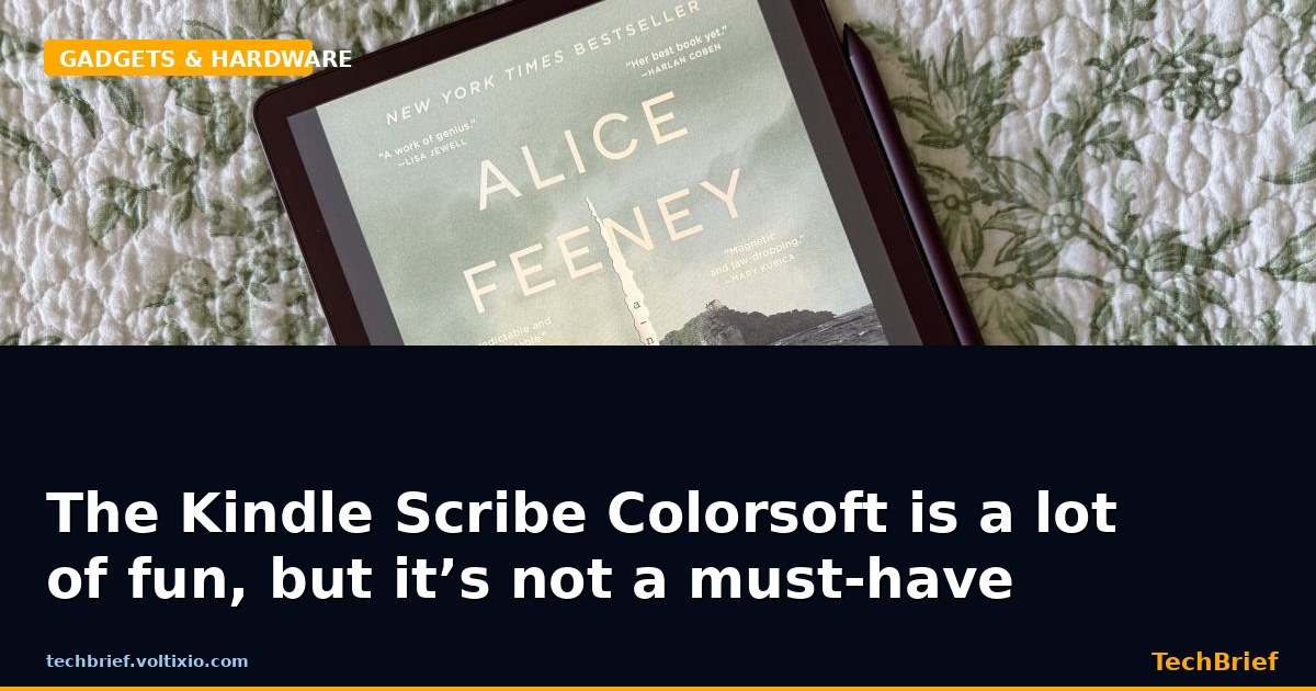 The Kindle Scribe Colorsoft is a lot of fun, but it’s not a must-have