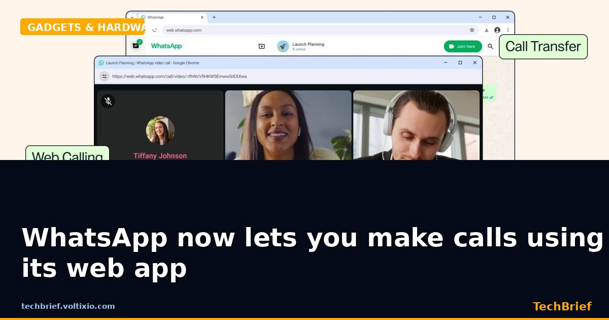 WhatsApp now lets you make calls using its web app